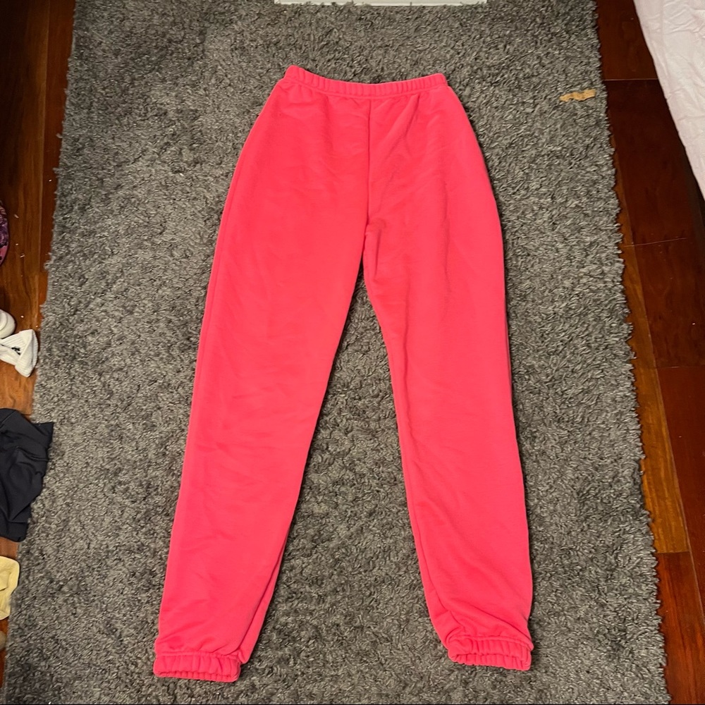 hot pink sweatpants. Size S